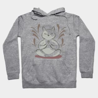 Meditating Cat Hoodie